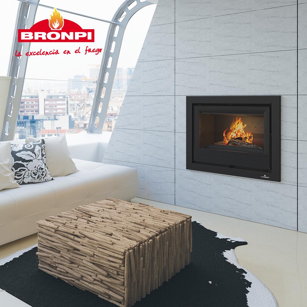 Insert à bois ventilé canalisable - BRONPI Paris 70 12 kW