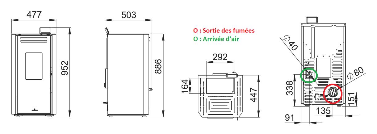 Stufa a pellet - BRONPI Tina 7 kW