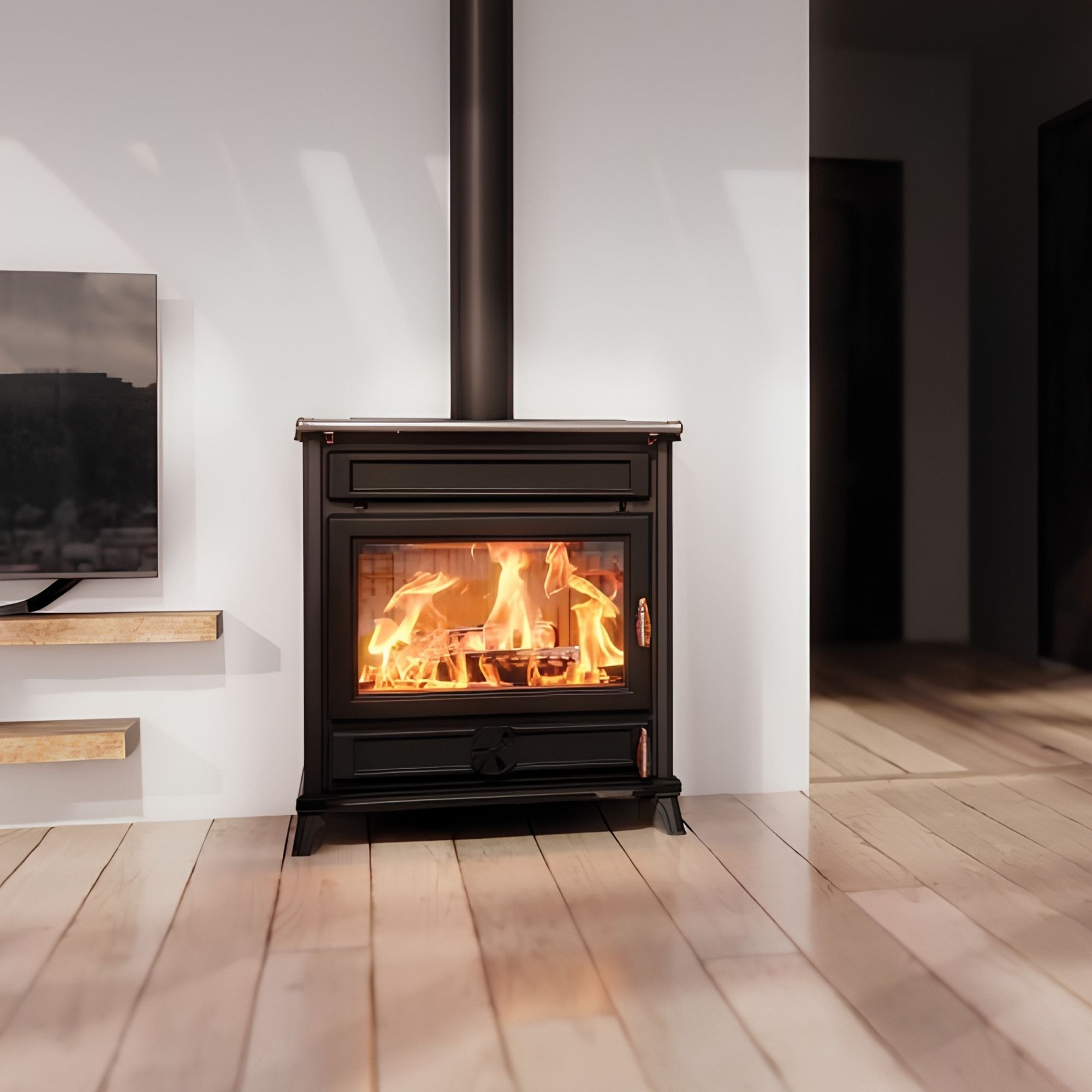 Stufa a legna en fonte - THERMOROSSI Agorà 12 kW