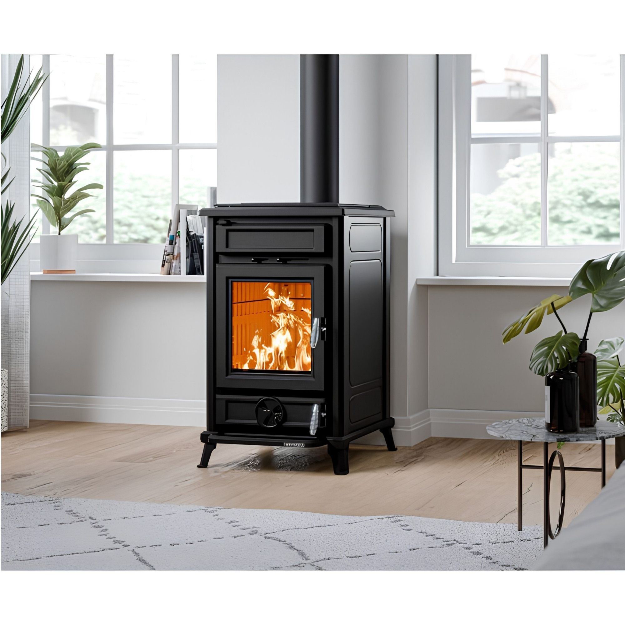 Stufa a legna en fonte - THERMOROSSI Filò Evo 10.8 kW