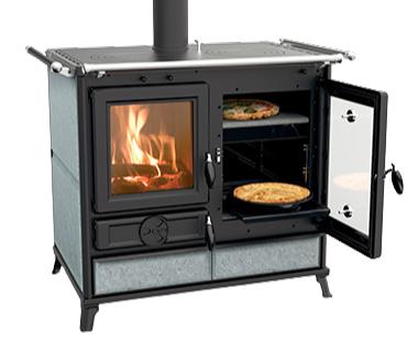 Cuisinière à bois en pierre - THERMOROSSI Margherita Evo Stone 12.1 kW