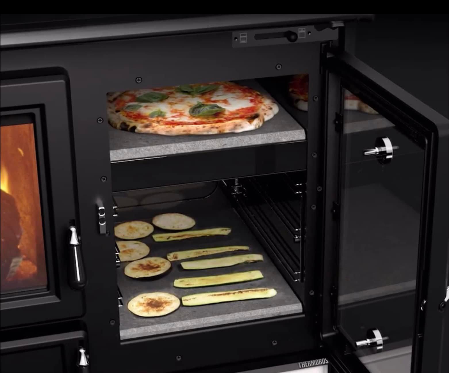 Cuisinière à bois en pierre - THERMOROSSI Margherita Evo Stone 12.1 kW