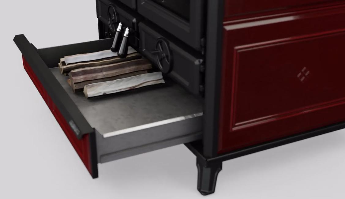 Cuisinière à bois en céramique - THERMOROSSI Viola Evo 12.1 kW