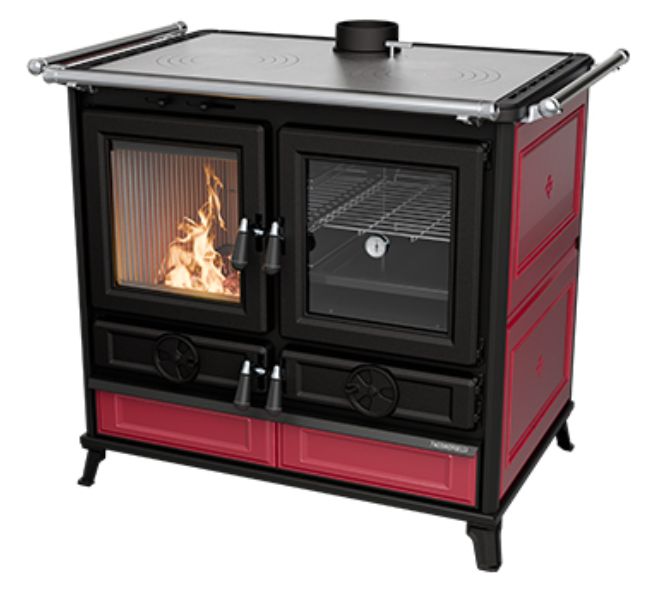 Cuisinière à bois en céramique - THERMOROSSI Viola Evo 12.1 kW