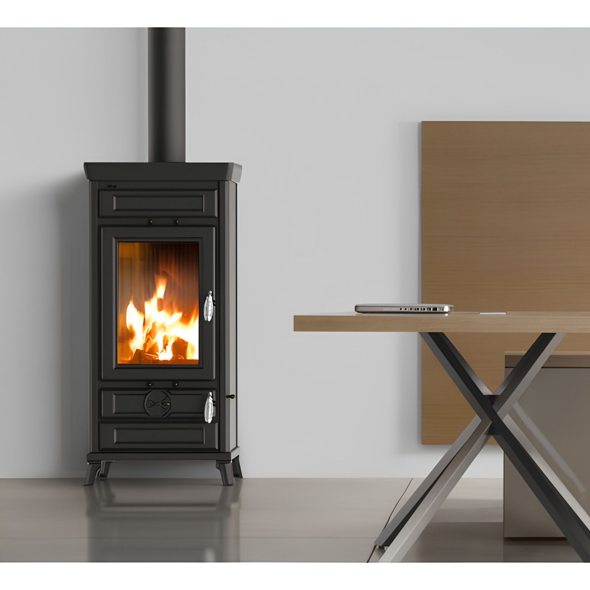 Stufa a legna en fonte - THERMOROSSI Vittoria Easy 12.7 kW